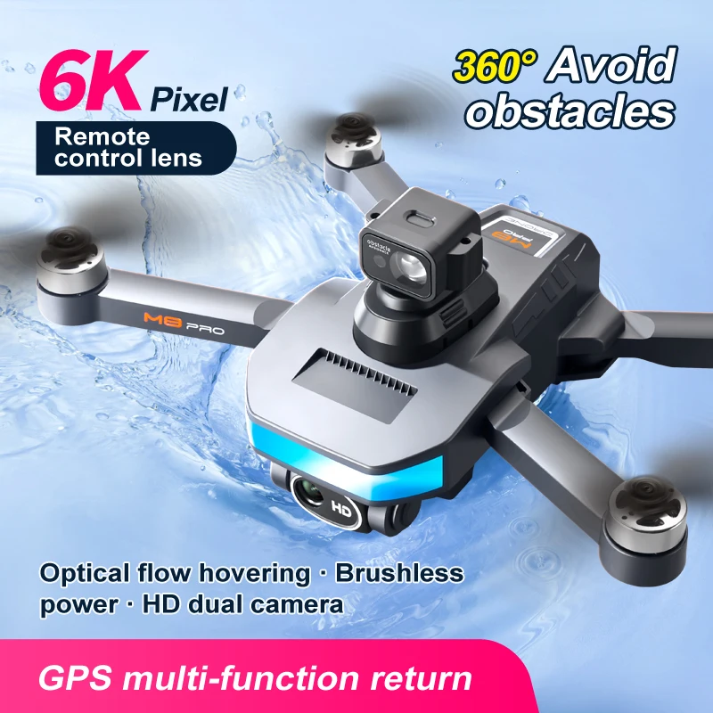 M8Dron 6k  with camera  professional dji Mini drone most sold  for kids ufo  long range rc  helicopter quadcopter aircraft drone