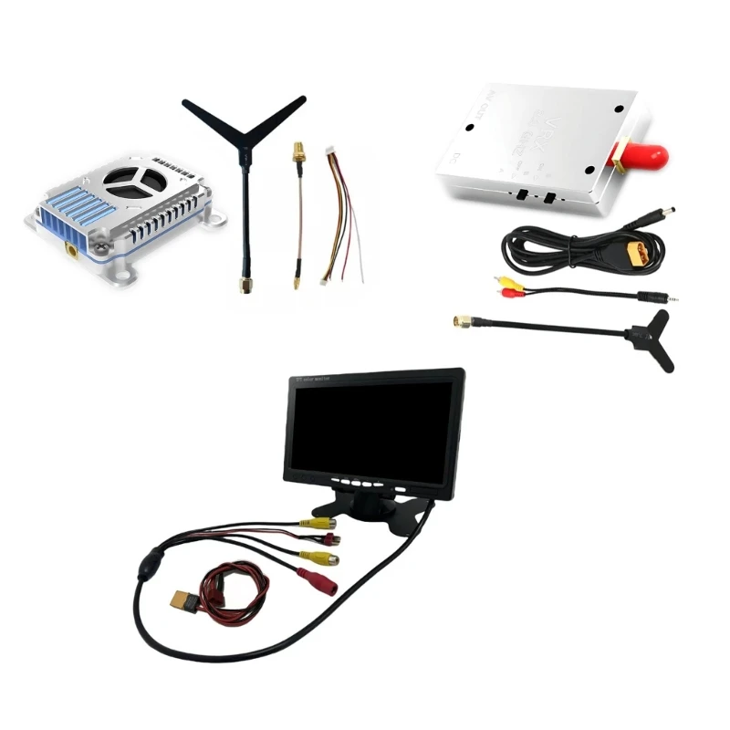 

3.3g 3W Images Transmission FPV Traversals Machine 16ch Analog Images Transmission Module VRX Receiver Transmitters