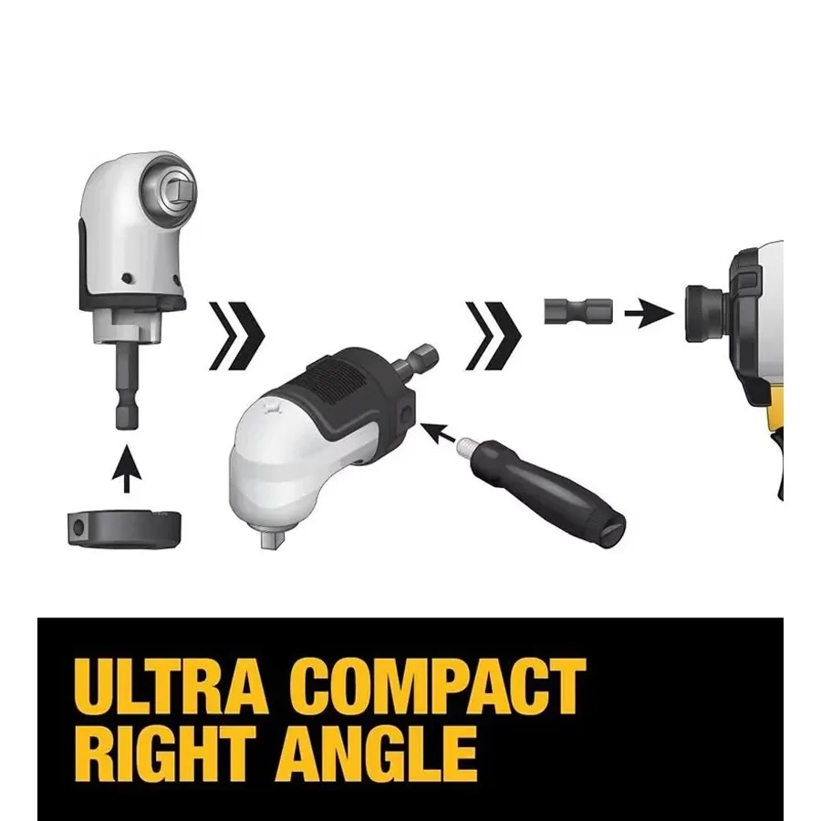 

DEWALT DWAMRA14FT/DWAMRA38FT FLEXTORQ Угловая насадка | Набор насадок 1/4" и 3/8" Sq Drive, ударопрочные, решают проблемы с работы в ограниченном пространстве