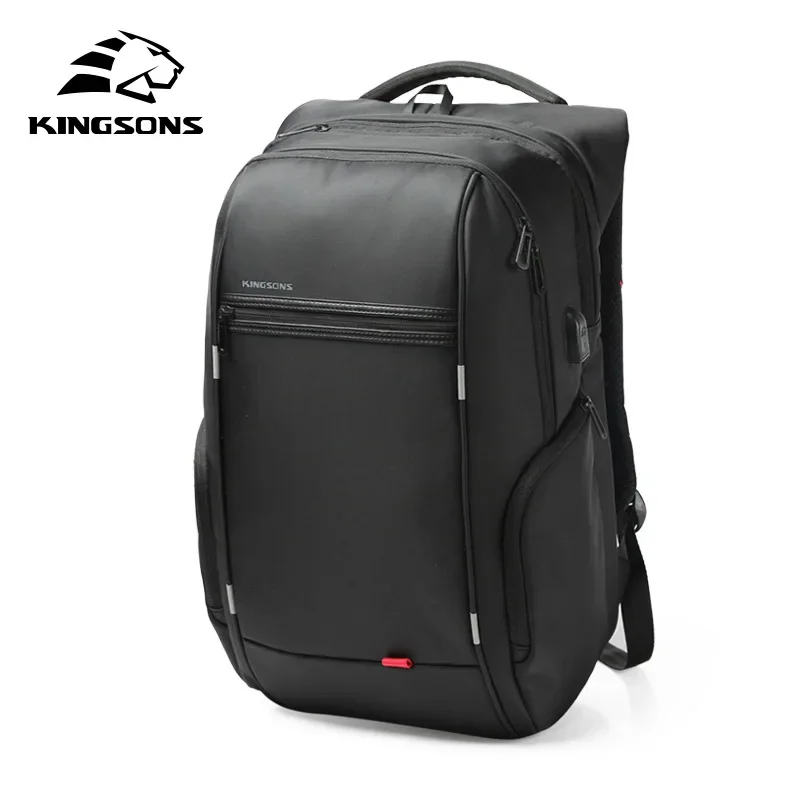 Kingsons-Sac à dos étanche pour homme et femme, avec chargeur USB, pour l'école, antivol, pour ordinateur portable, 15.6,17.3 pouces, 2024