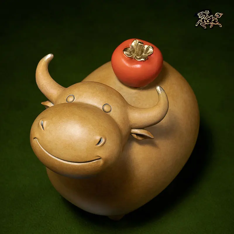 Unique Stock marché finance entreprises recruter la richesse chanceux mascotte BULL NIU SHI bronze sculpture maison salon chambre statue décorative