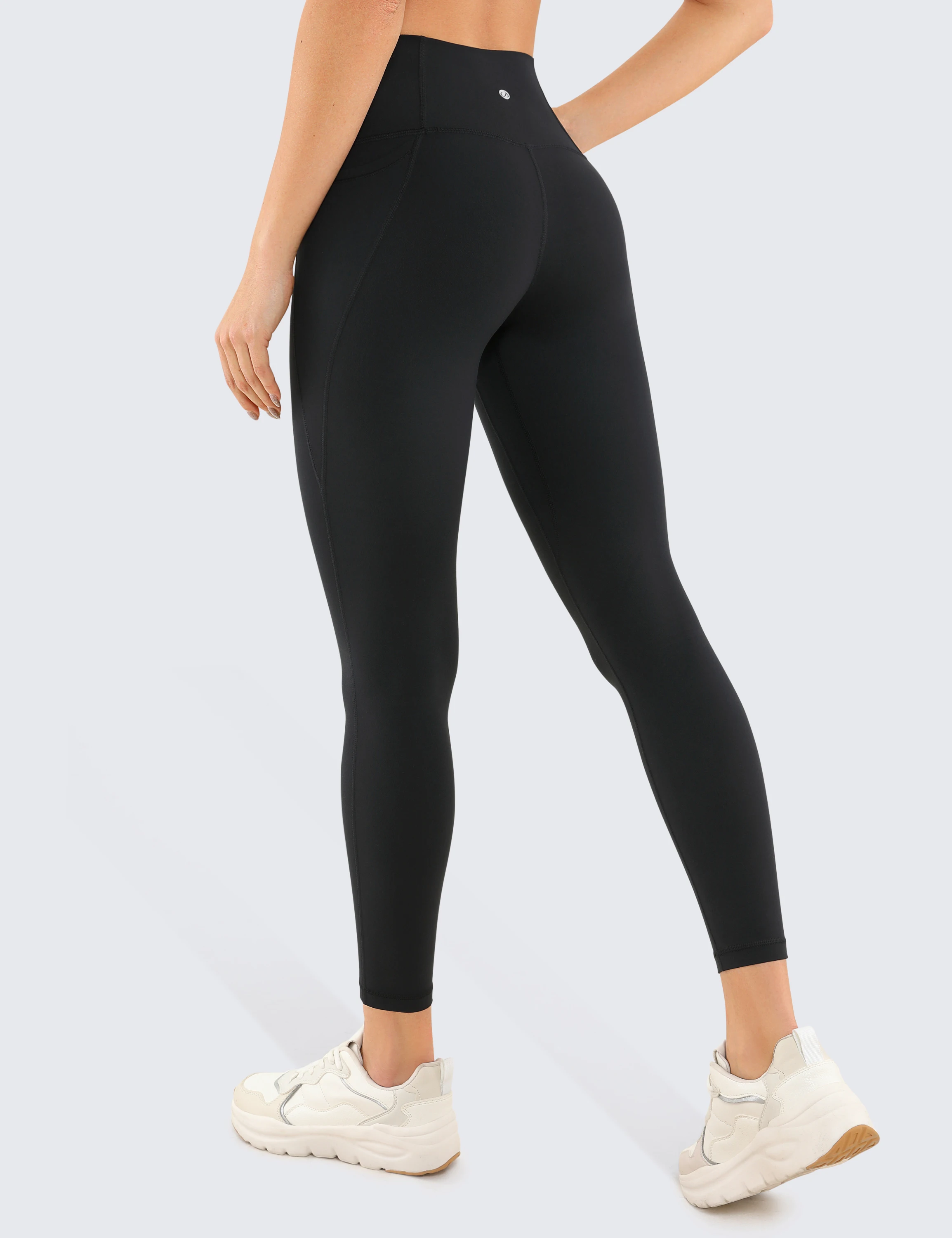 Womens Butterluxe Workout Leggings 25 Inches High Waisted Buttery Soft Gym Yoga Pants with Pockets