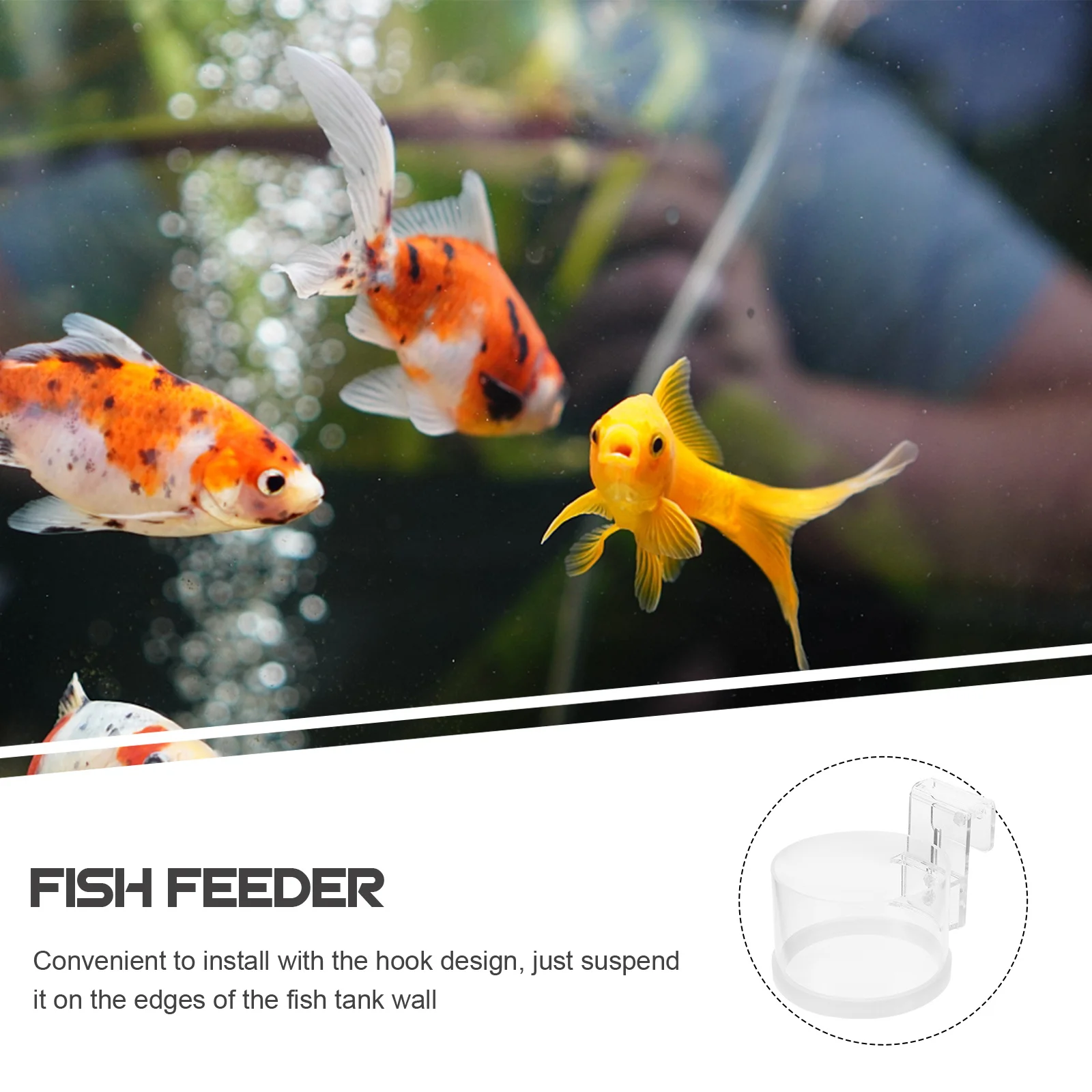 

Acrylic Fish Feeding Ring for Aquarium Freshwater Saltwater Shrimp Tropical Fish Feeder Floating Food Holder Reusable Tank