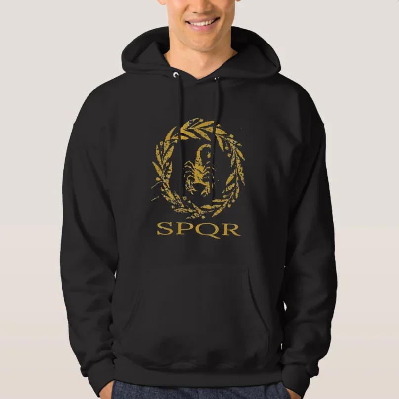 

Roman Legion SPQR Praetoria Cohors Praetorian Guard Pullover Hoodie New 100% Cotton Casual Mens Sweatshirt Retro Streetwear