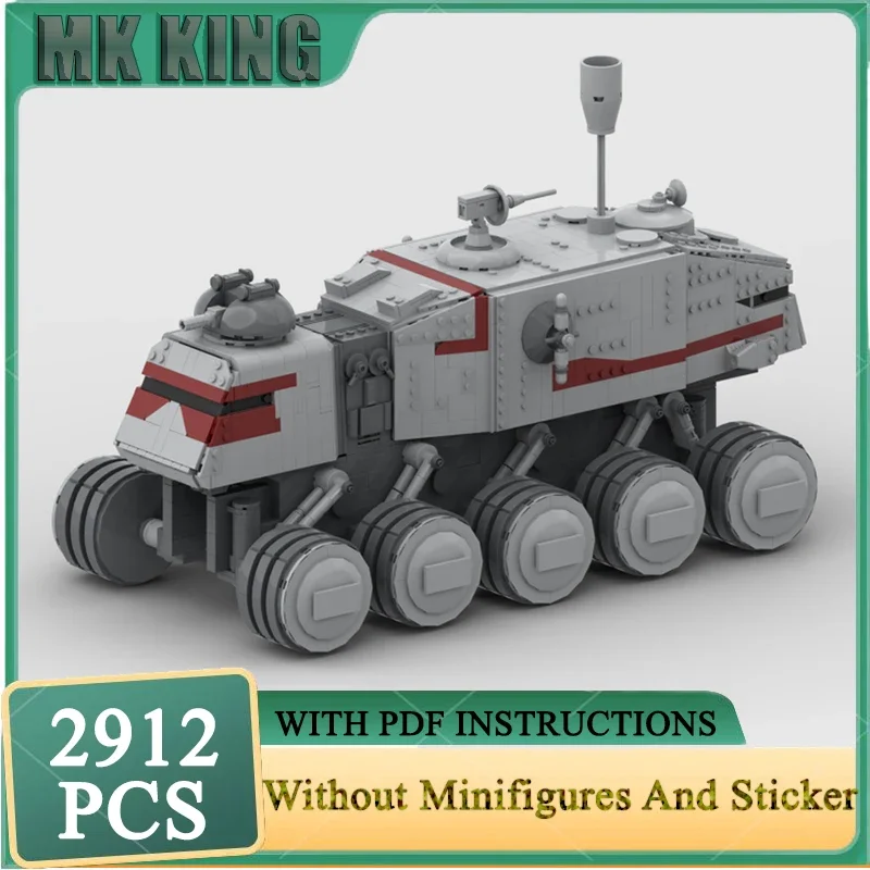 

Кукольная звезда, фильм Moc, строительные блоки A6, сверхмощный танк, кирпичные колеса, модель, технология, подарки, сборка, игрушки «сделай сам»