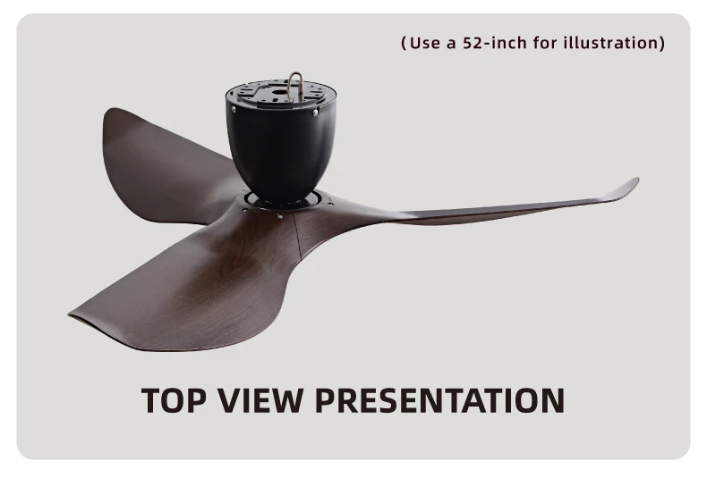FUMANJIA 60-Inch Vintage Industrial Ceiling Fan for Home with Remote — detail 16