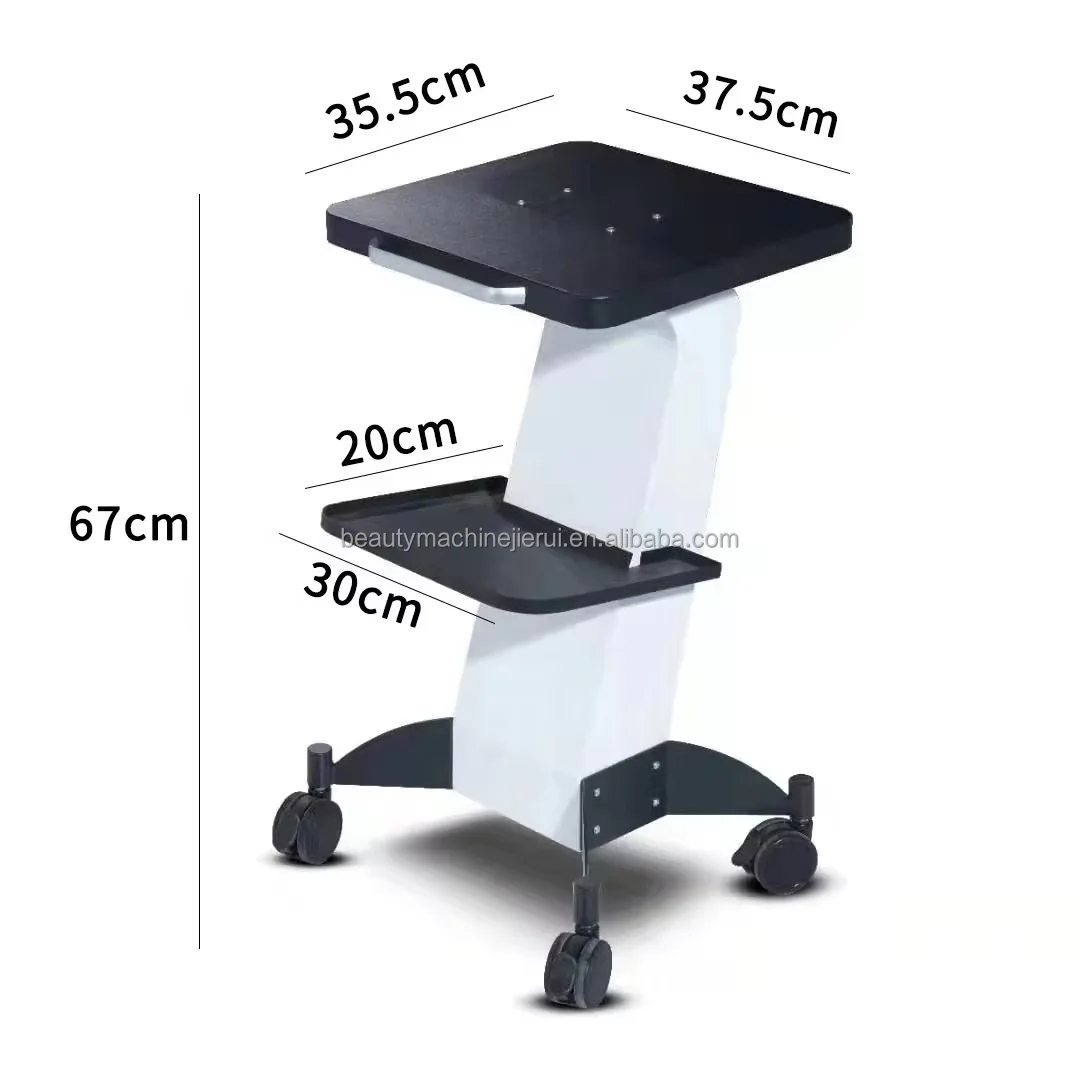 Premium Multi Layer Salon Clinic Trolley 4 Wheel Mobile Storage Cart For Beauty Dental Essentials