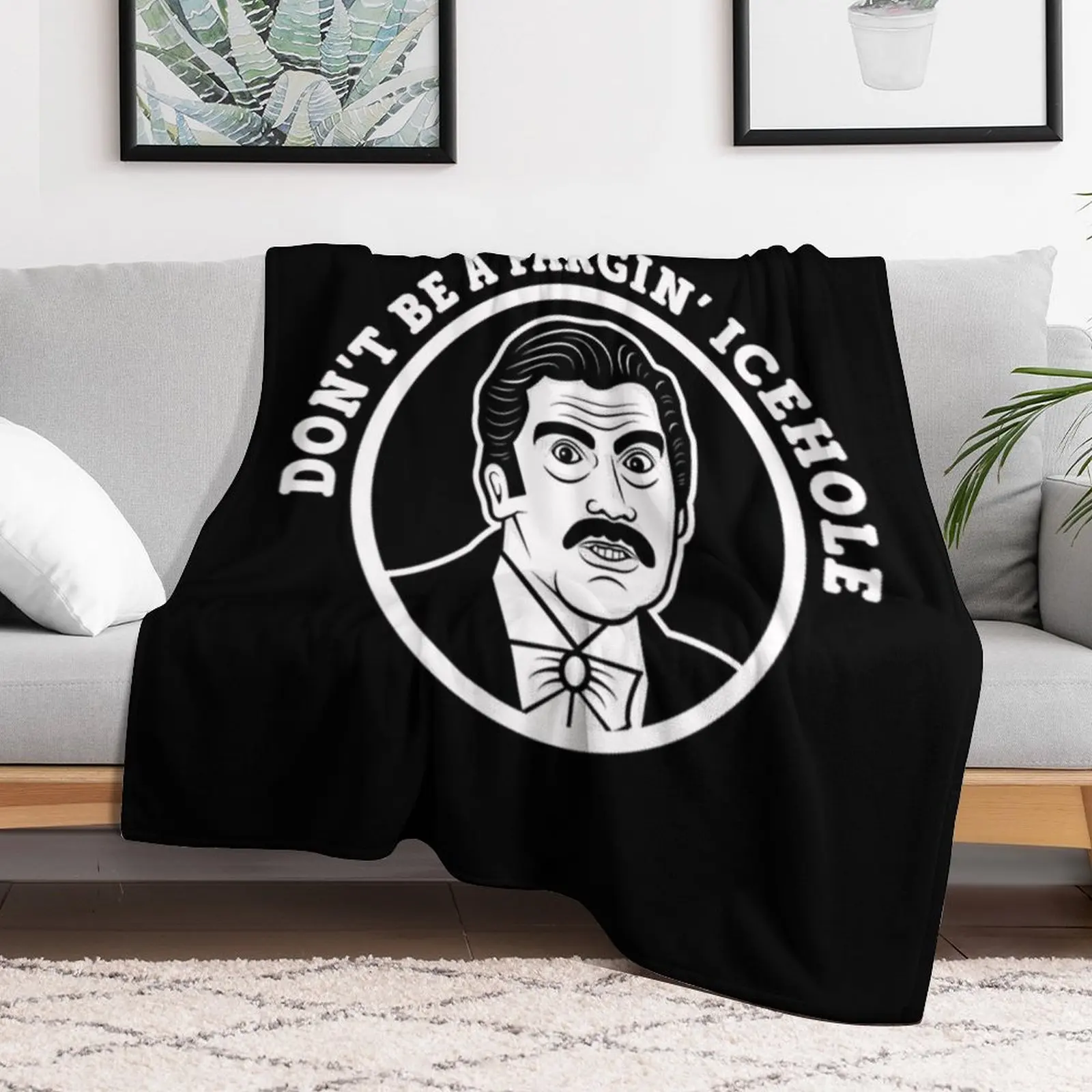 Johnny Dangerously T-ShirtDon't Be A Fargin' Icehole T-Shirt Throw Blanket Blankets For Baby Comforter Retros Blankets