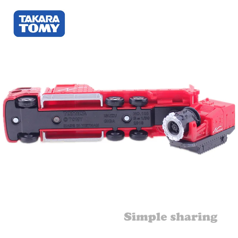 Takara Tomy Long Type Tomica No.128 Naha City Fire Bureau Hyper Mist Blower Car 1/90 Alloy Motor Vehicle Diecast Metal Model