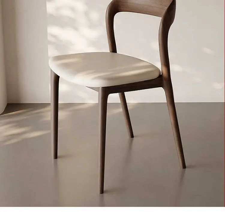 Nordic Minimalist Solid Wood Dining Chair Modern Designer Backrest Home Study Office Chair