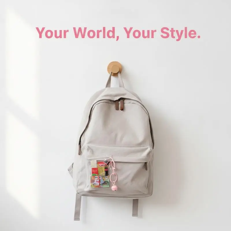 Miniature Dollhouse Books Stationery Set Creative Mini Keychain Bag Pendant for Backpack Decor Birthday Gifts for Teen Girls