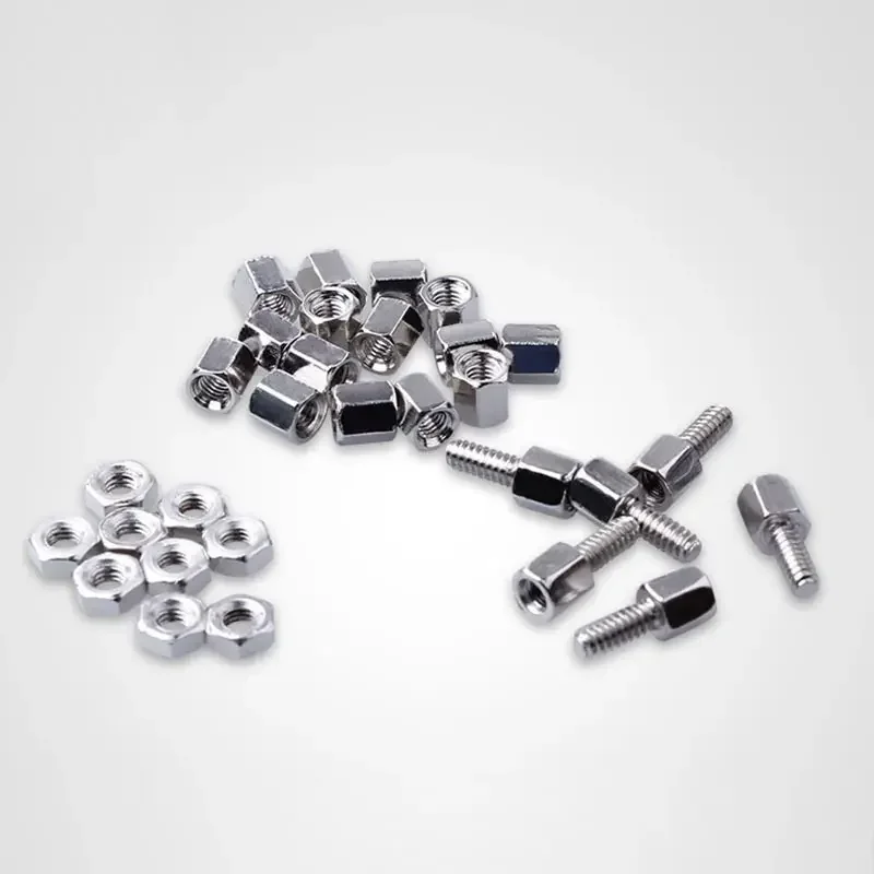 Nuts DB Connector VGA Copper DB9 DB15 DB25 RS232 set Screws Header Hexagonal Column  Plate Bracket VGA 30 COM Serial Stud Bolt