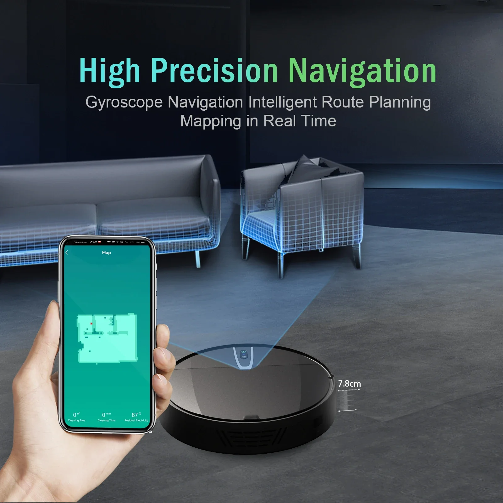 Vacuum Cleaner Robot 3800PA Smart Wireless Wi-Fi Auto Cleans Sweeping Floor With Mopping Robotic Vacuum Cleaning For Home