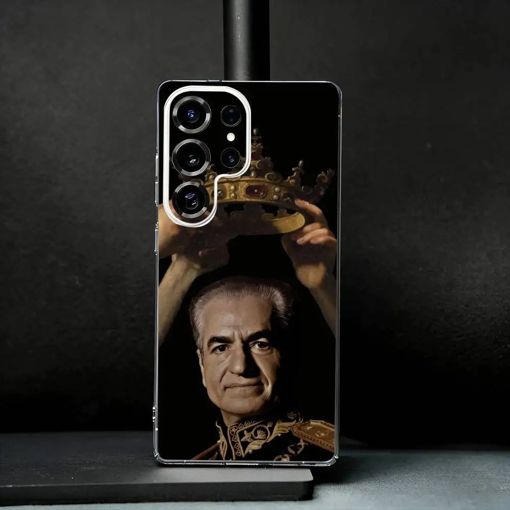 

Mohammad Reza P-Pahlavi Iran Phone Case For Samsung S25,S24,S21,S22,S23,S30,Ultra,S20,Plus,Fe,Note,10,9,5G Transparent Cover
