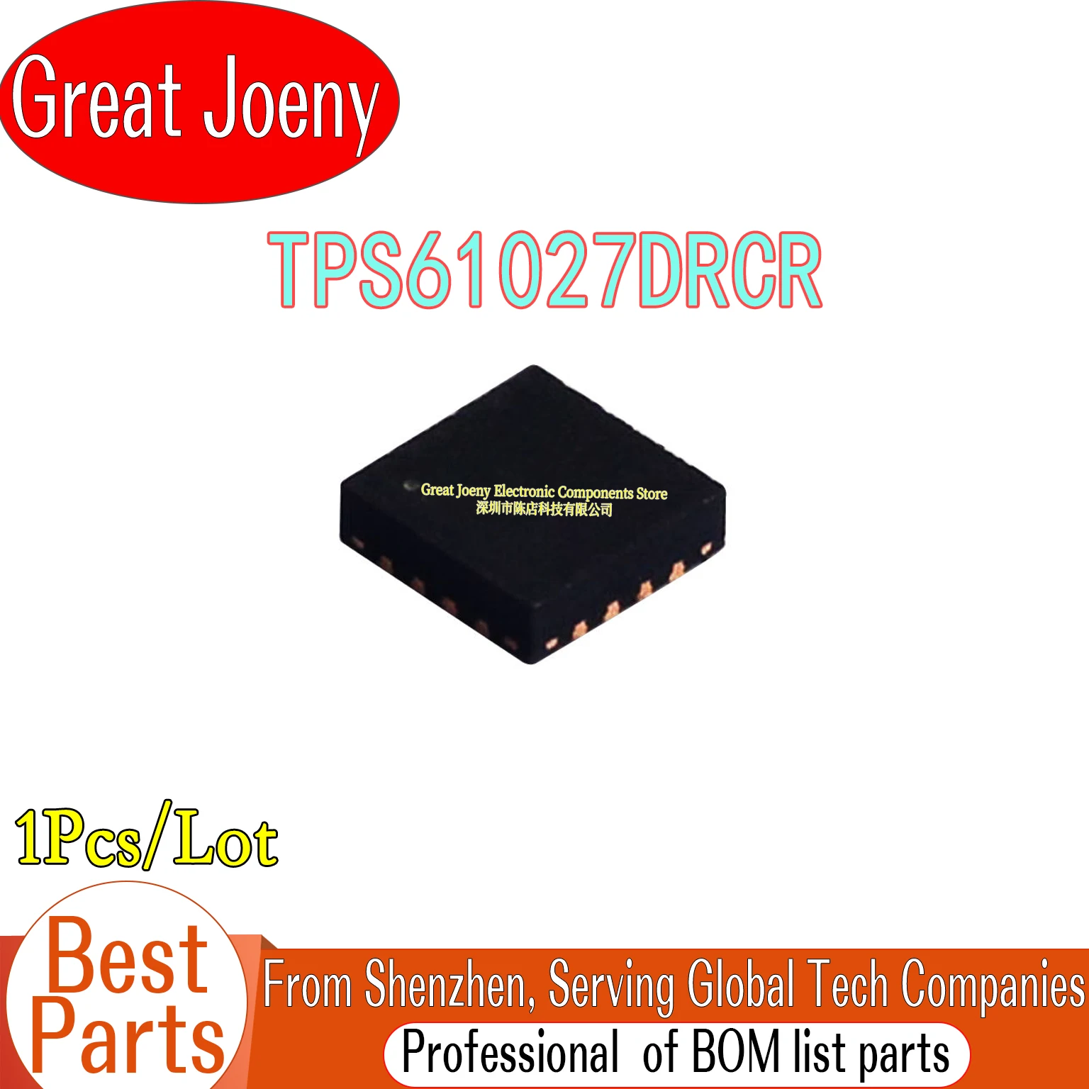100% New Original BDU TPS61027DRCR IC Chipset VSON-10