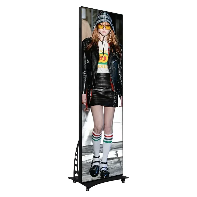 

LED 640 * 1920mm mirror advertising poster display screen activity store mall video wall