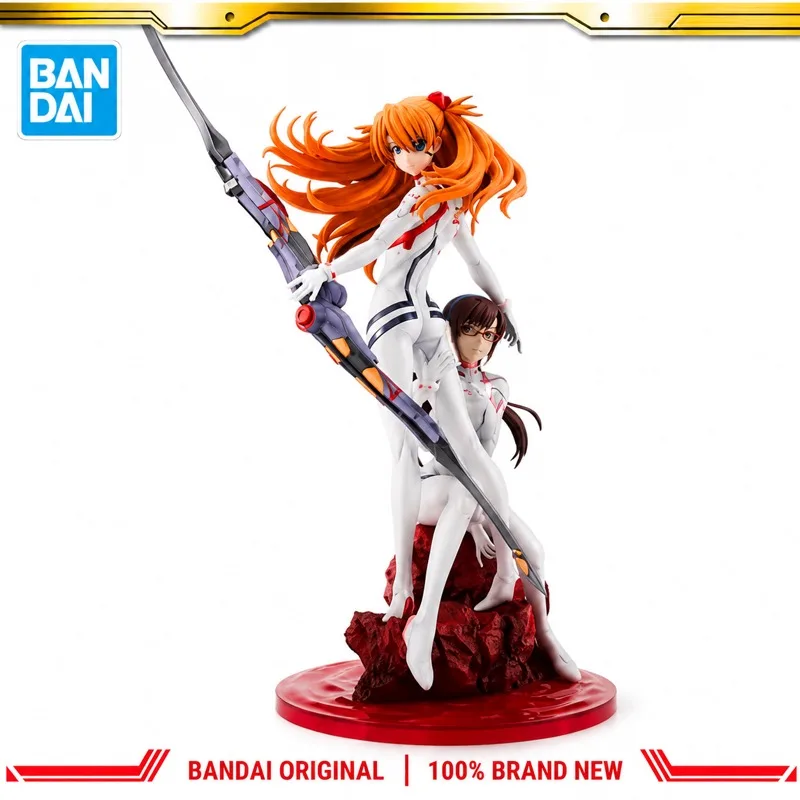 In Stock Bandai Original Megahouse Neon Genesis Evangelion Makinami Action Figure Model Doll Brand New Boxed Anime Characters
