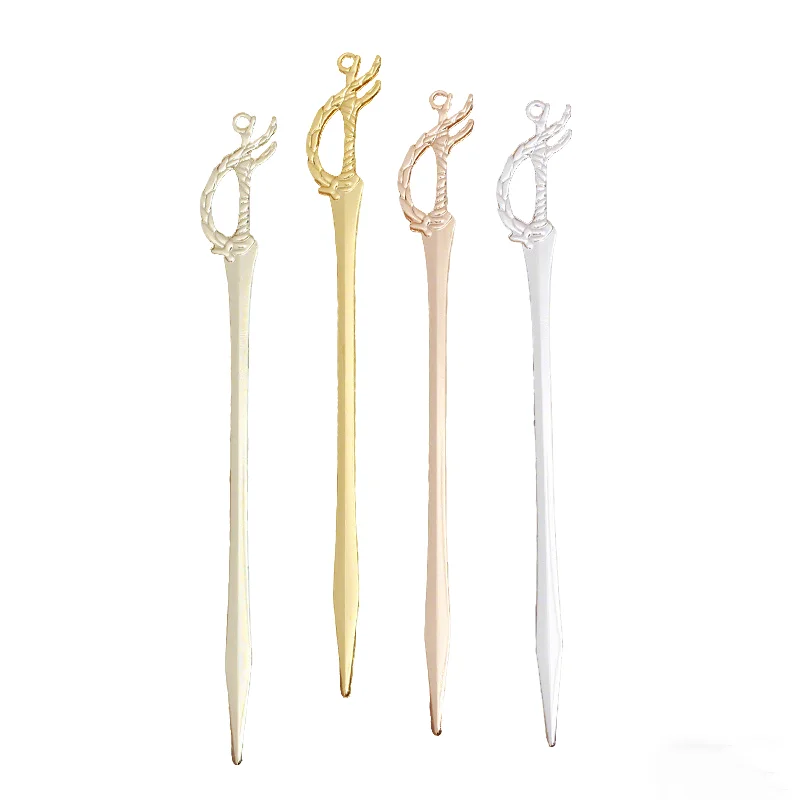 BoYuTe Alloy Hair Stick Handmade Materials Factory Supply Vintage Diy Hair Jewelry Accessories and Components