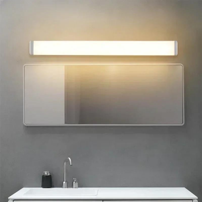 Modern LED Mirror Light 44/58CM Waterproof Wall Lamp For Bathroom Bedroom Dresser Wall Light Home Decor Fixture LED Simple Light