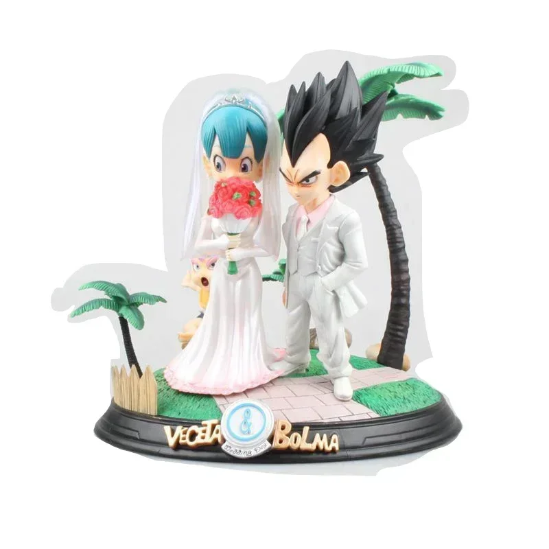 アニメドラゴンボールZ ベジータとブルマの結婚式のロマンチックな
