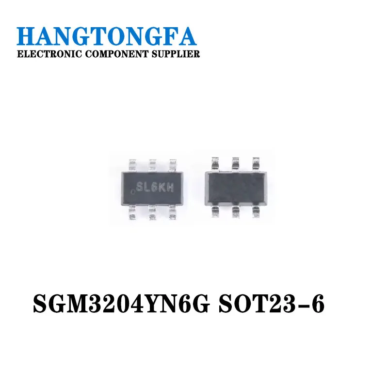 10Pcs  IC SGM3204YN6G TR SGM3204 DC-DC converter chip charge pump DC SOT23-6 IC  NEW and Original