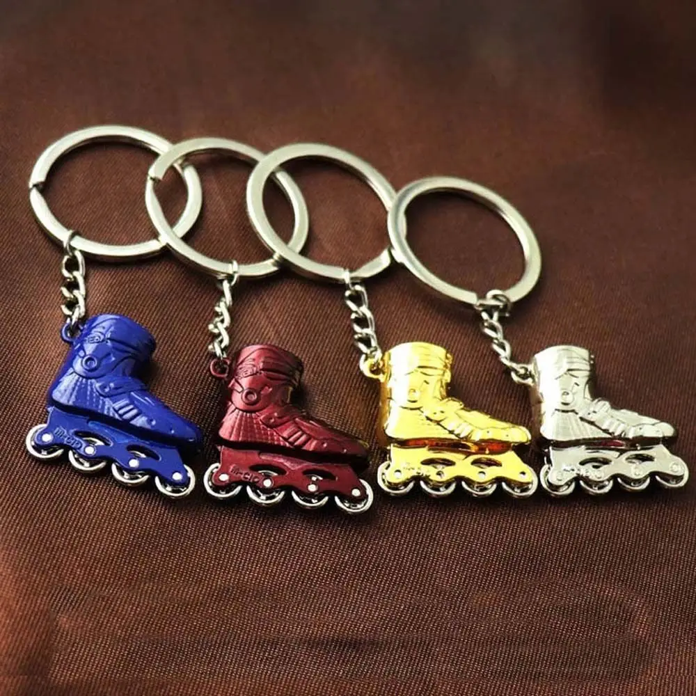 Accessaries Ice Rink Skate Roller Skate Keyring Car Key Ring Single row skating Key Chain Skating Pendant Skate Key Chain