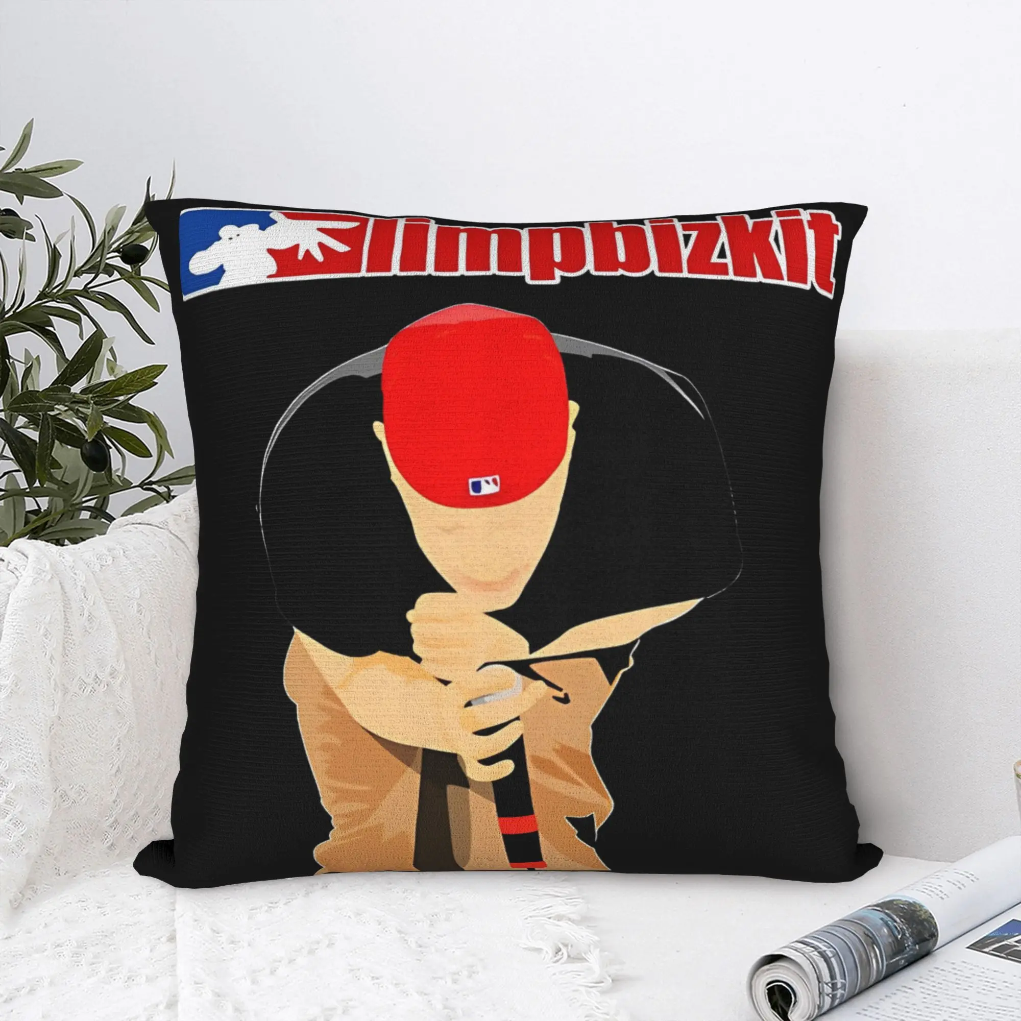 Rock Limp Bizkit Rap Square Pillow Cases  Cushion Covers Awesome Zippered Decorative Pillowcase for Bed 18
