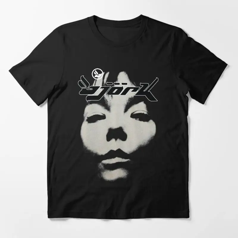 Bjork Homogenic Vintage Face Logo Black White Essential T-Shirt