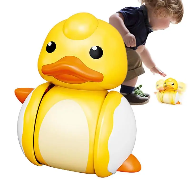 Small Duck Toy Tumblers Bath Toy Duck Slide Toy Duck Tumblers Toy Duck Push Toy Bathtub Toy Duck Early Education Puzzle Toy