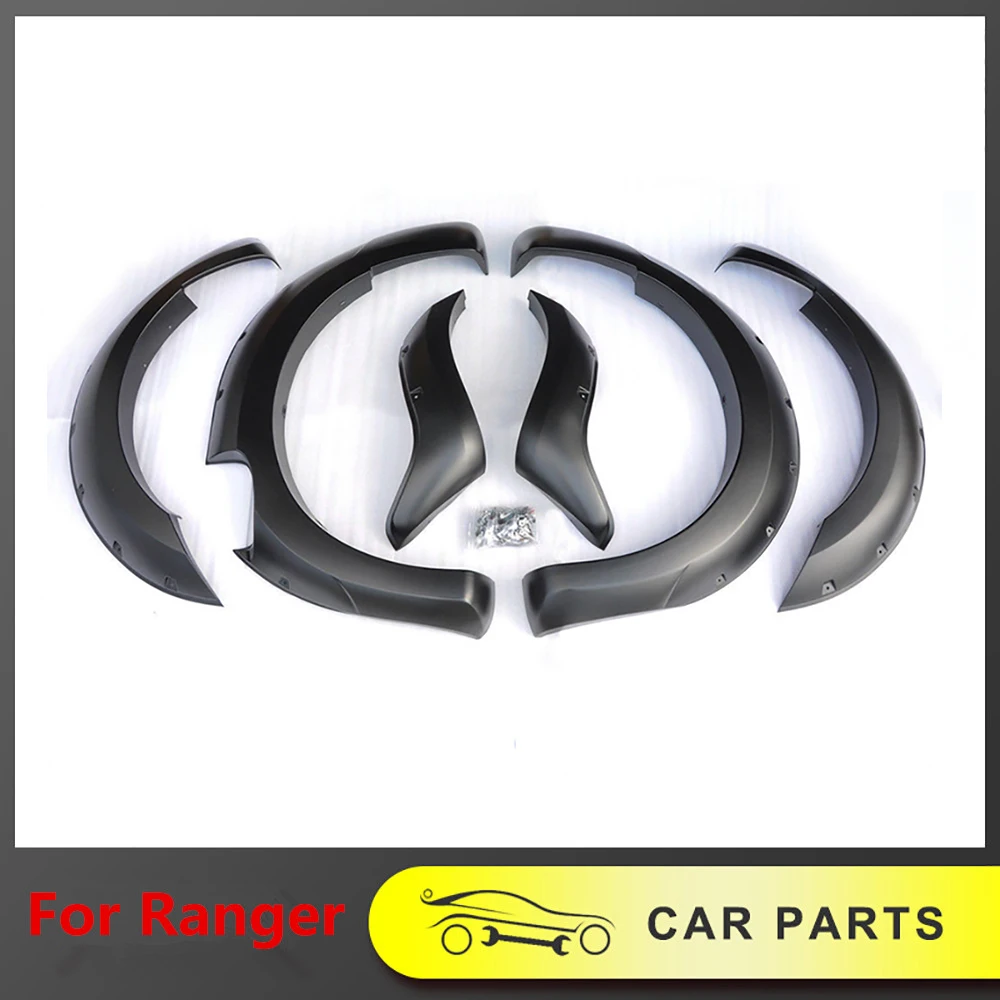 

6 Inch With Nut Wheel Arch Fender Flare 4x4 Accessories For Ford Ranger Wildtrak T7 2015 2016 2017 Double Cabin