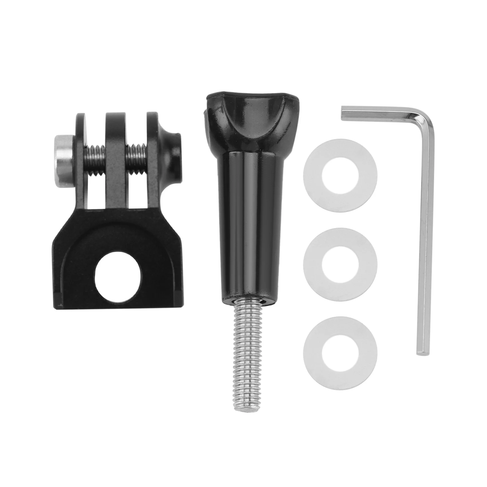 Supporto per fotocamera per Computer da bici per manubrio per bici pieghevole Brompton adatto per supporto per fotocamera sportiva Garmin Gopro, nero