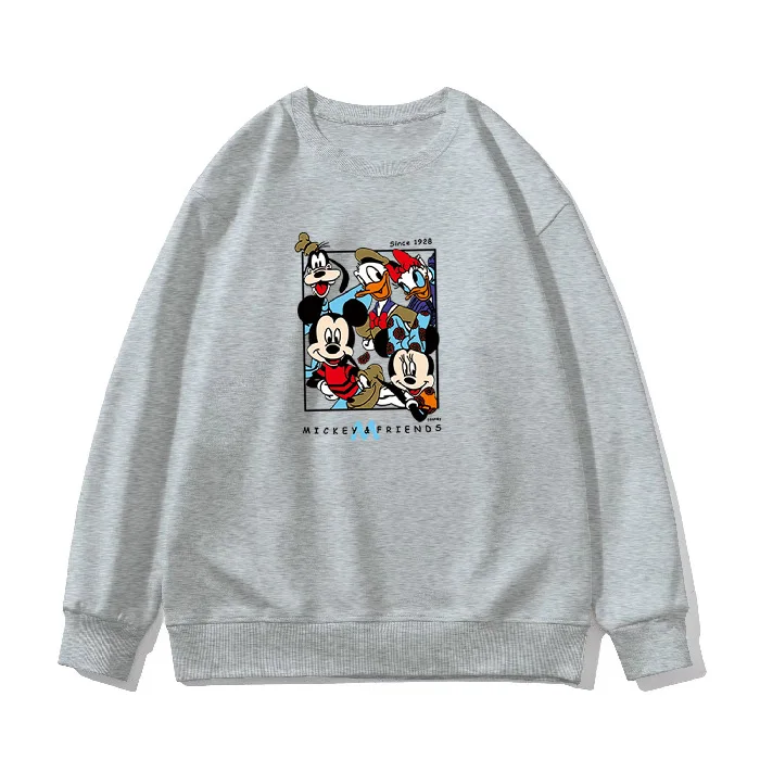 Disney Autumn and Winter New Mickey Cute Casual Hundred Head Sweater  Aesthetic Top