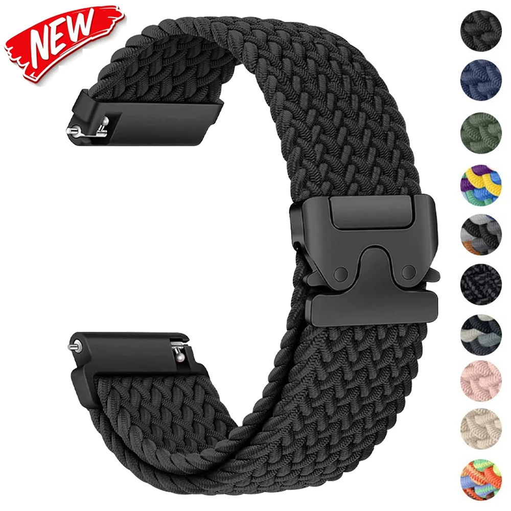 22 20mm Parachute Nylon Loop Band For Huawei Watch GT7/7 Pro/GT6/6 Pro/GT5 4 3 46mm Bracelet For Huawei Watch GT Runner 2 Strap