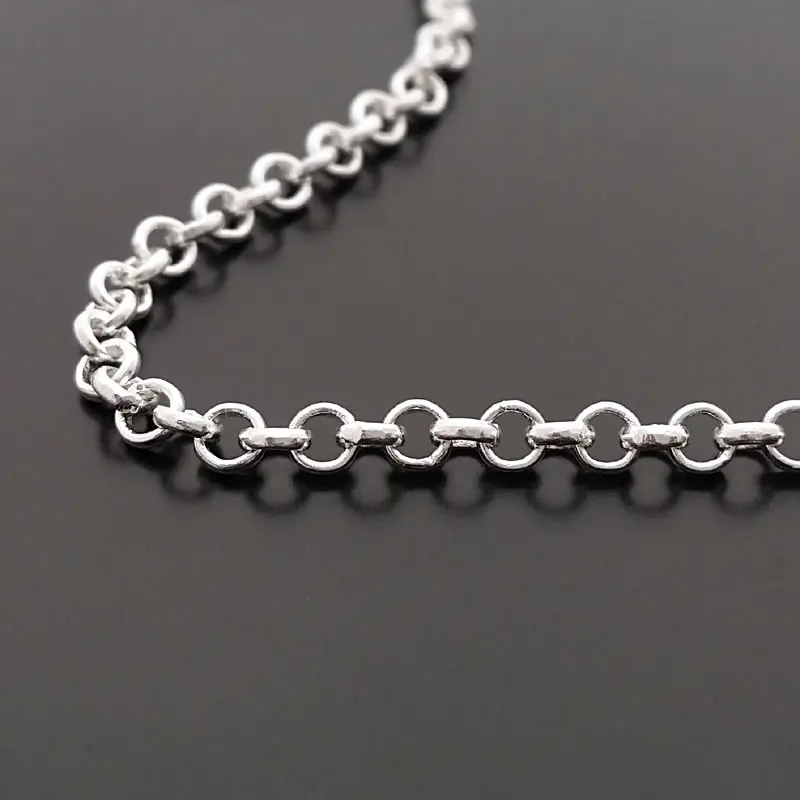 2 Meters 1.4MM 1.6MM 2MM 3MM 3.8MM Round Link Chains Necklace Chains Jewelry Making Supplies Necklace Diy Findings Accessories