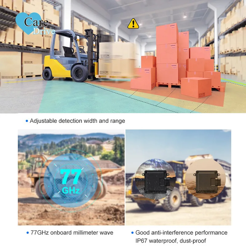 CareDrive One-Way Adas System Radar Speed Detector and Anti-Collision Warning System for Cars Marine Boats