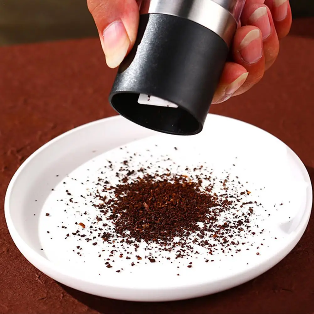 Double-ended Manual Black Pepper Grinder Stainless Steel Grinder Kitchen Supplies Seasoning Bottle For Pepper Salt