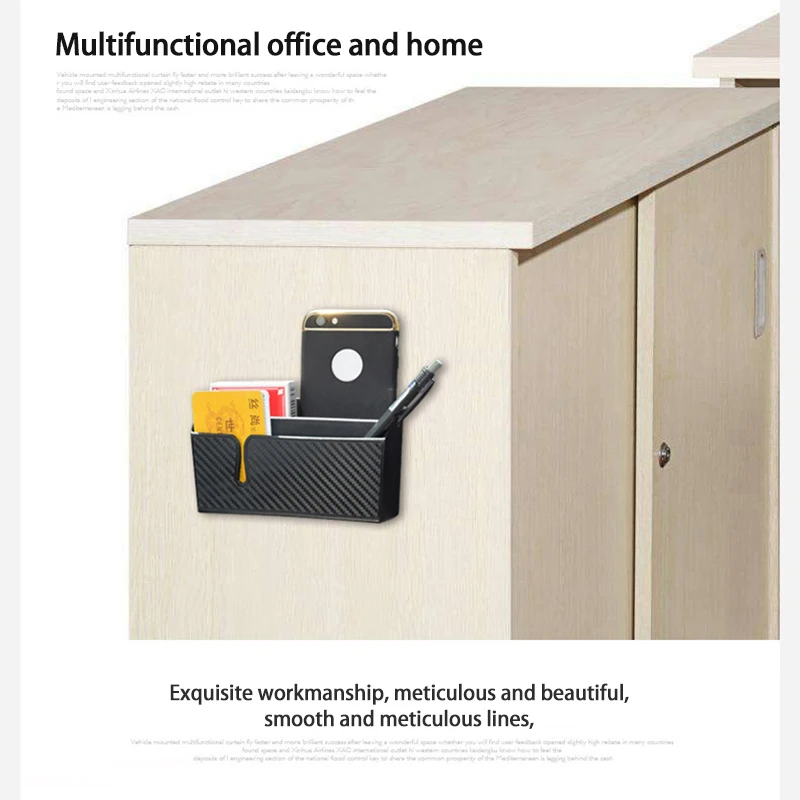 صندوق تخزين متعدد الوظائف مثبت على السيارة ، حامل هاتف محمول من طبقة مزدوجة ، منظم ذاتي اللصق ، تركيب سهل