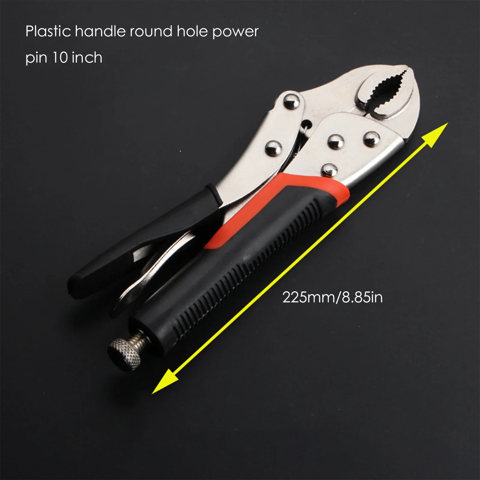 

Locking 10 Mouth Lock Clamp Multifunctional Hand Jaw Grip Inch Mouth Pliers Round Multi-tool Vise Straight Ground