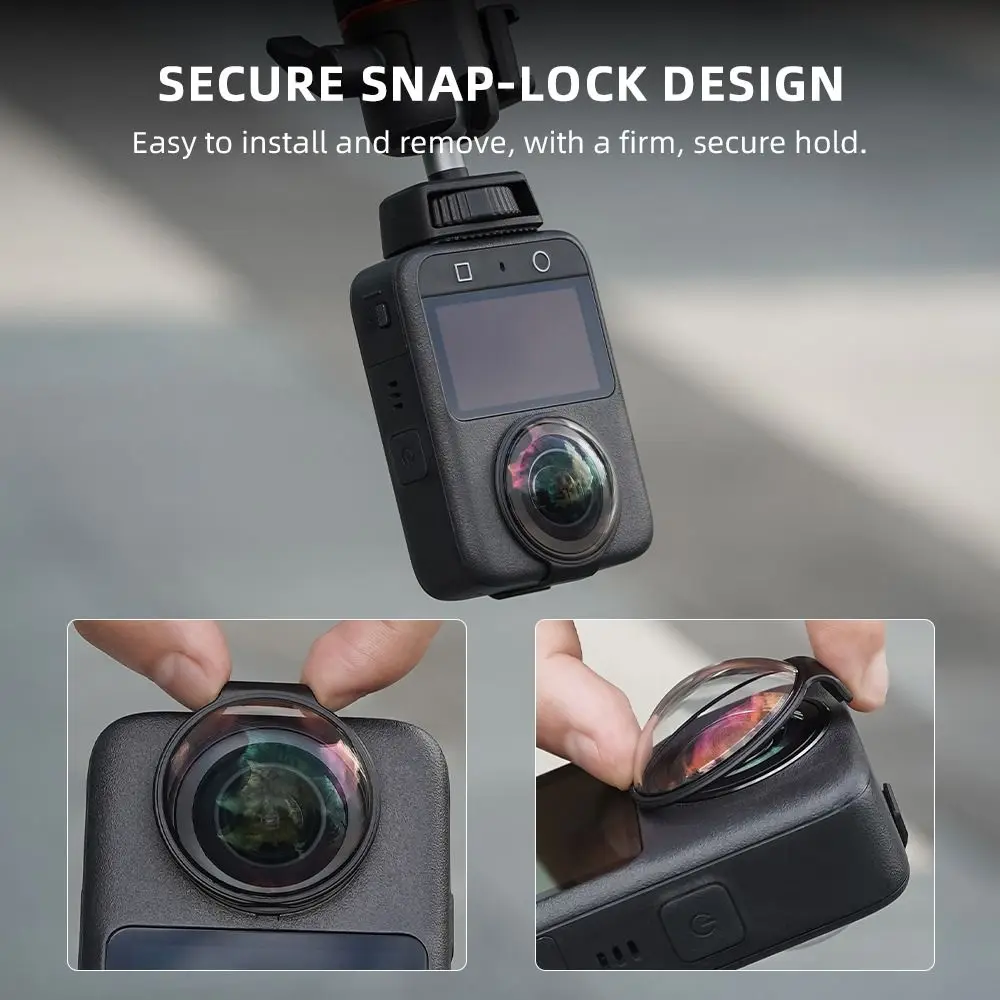 

Optical Glass Lens Guard Anti-Scratch Removable Lens Protector Durable Protective Lens Cap for DJI Osmo 360