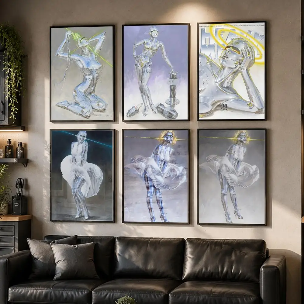 1pc Artist H-Hajime Sorayama Poster HD Waterproof Self-Adhesive Wall Art – Multi-Scene Use Top Gift Pick