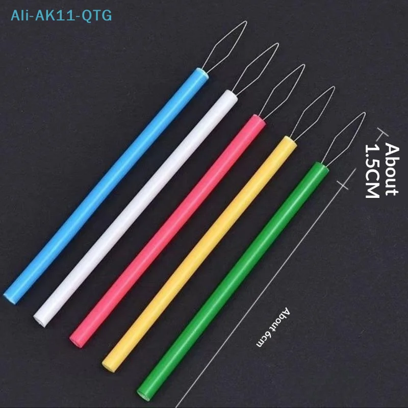 New [New] 10Pcs Leader Beader Threading Needle Sewing Tools Cylindrical Colorful Needle Threader Sewing Threader DIY Accessories