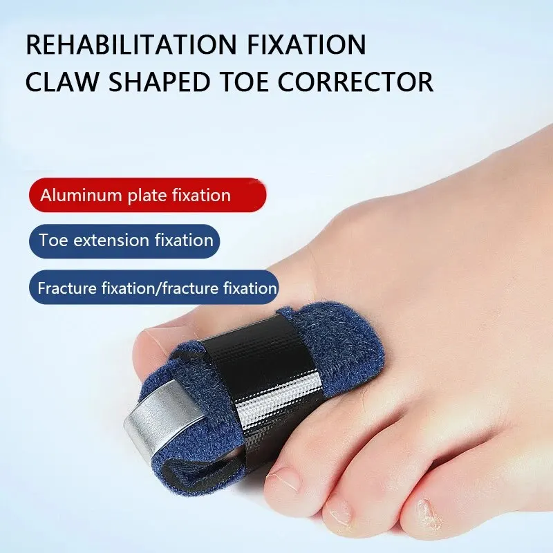 1pcs Toe Splint Toe Straightener For Hammer Toe Brace Hammertoe Splint Toe Wrap Toe Covers Broken Toe Support