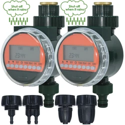 Automatic Garden Rain Sensor Timer Drip Irrigation LCD Electronic Smart Irrigator Home Watering Controller System Greenhouse