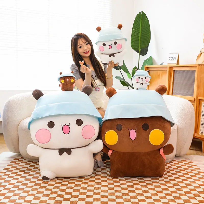 40 To 90cm Yier And Bubu Backpack Bear Doll Doll Two Dimensional Anime Pillow Cartoon Plush Toy Kawaii Doll Birthday Gift