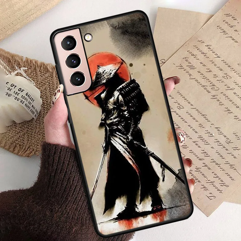 

Japanese Samurai Art Phone Case for Samsung S25 S24 S23 S22 S21 S20 Ultra S20 S22 S21 S10E S20 FE S24 Plus Funda Capa