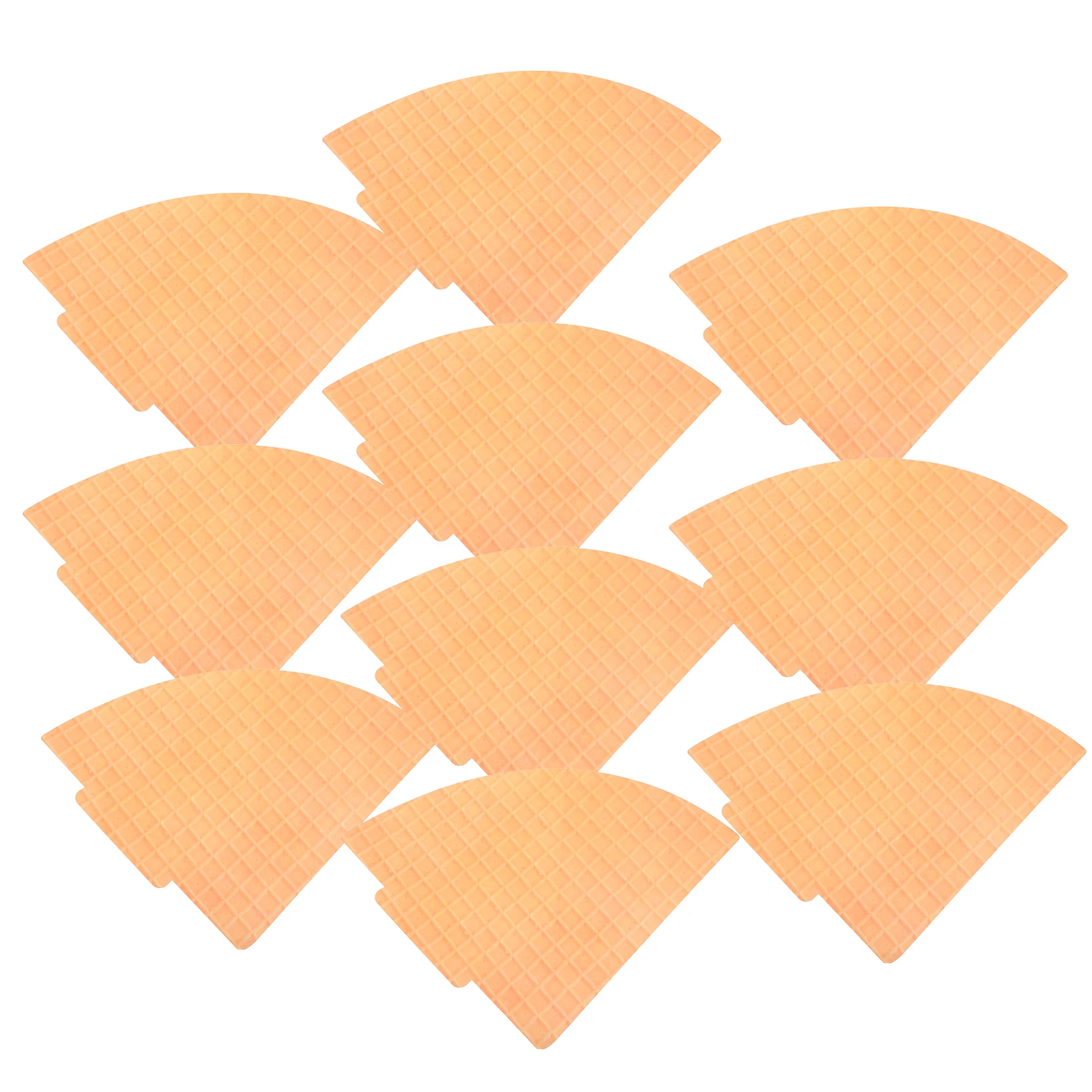 

10pcs Ice Cream Paper Flowers Decorative Valentine Gift Thick Packaging Flower Supplies Fan Shape Premium Safe Long Term Use