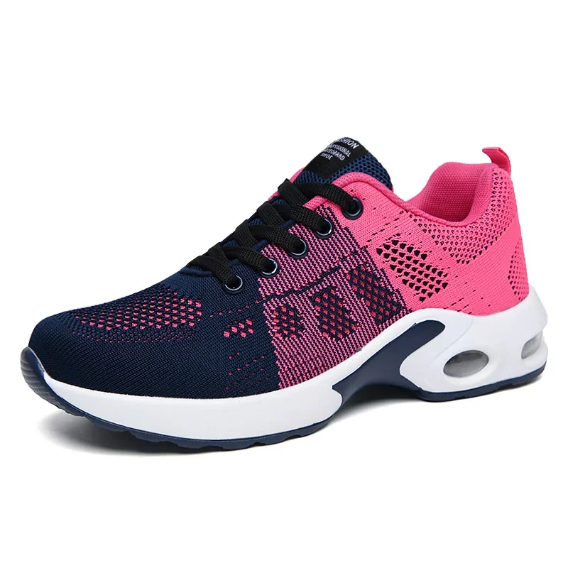 Scarpe da donna Running aumenta il tallone piattaforma in rete traspirante estate Outdoor Light Vulcanize scarpe sportive scarpe da ginnastica Casual da passeggio