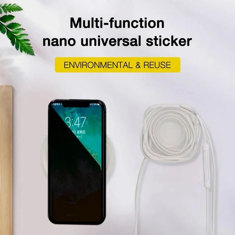 Premium Nano Gel Stickers Fast Paste Traceless Magic Pad Multi-Functional Sticky Car Phone Holder Pads For iPhone Samsung Xiaomi