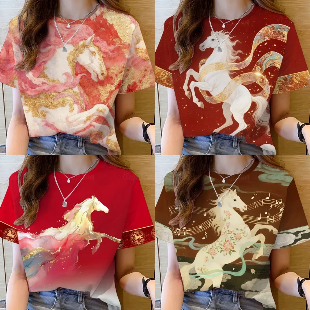 2026 New Trend Horse Year Fashion, Festive and Stylish, 3D Digital Printing Full Sublimation Process