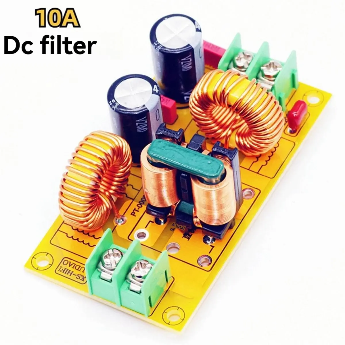 wilwill DC LC Filter EMI Filter EMC FCC for 12V 24V HiFi Power Amplifier High Frequency Power Filtering 4A